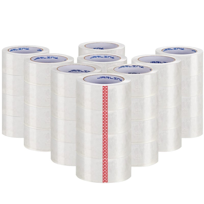 JARLINK Clear Packing Tape (36 Rolls), Heavy Duty Packaging Tape for Shipping Packaging Moving Sealing, 2.7mil Thick, 1.88 inches Wide, 60 Yards Per Roll, 2160 Total Yards - Image 1
